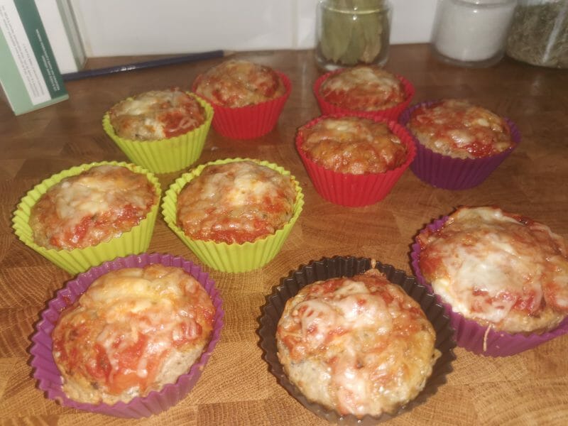 Cliquez pour zoomer ! Muffins salés façon pizza Thermomix par cathbc