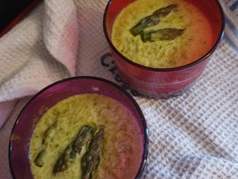 Cliquez pour zoomer ! Flan aux asperges et parmesan Thermomix par magicmata