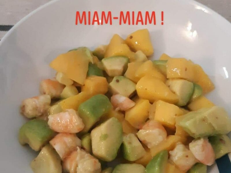 Cliquez pour zoomer ! Ceviche de crevettes, mangue, avocat Thermomix par magicmata