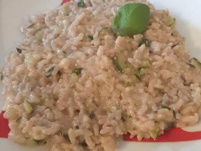 Risotto champignons et courgettes Thermomix par magicmata