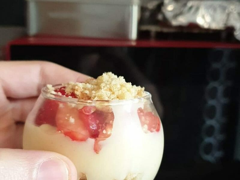 Cliquez pour zoomer ! Tarte aux fraises destructurée Thermomix par magicmata