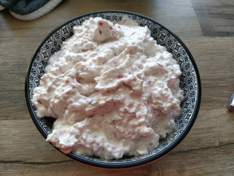 Cliquez pour zoomer ! Rillettes de radis roses au cheese cream Thermomix par Emydim