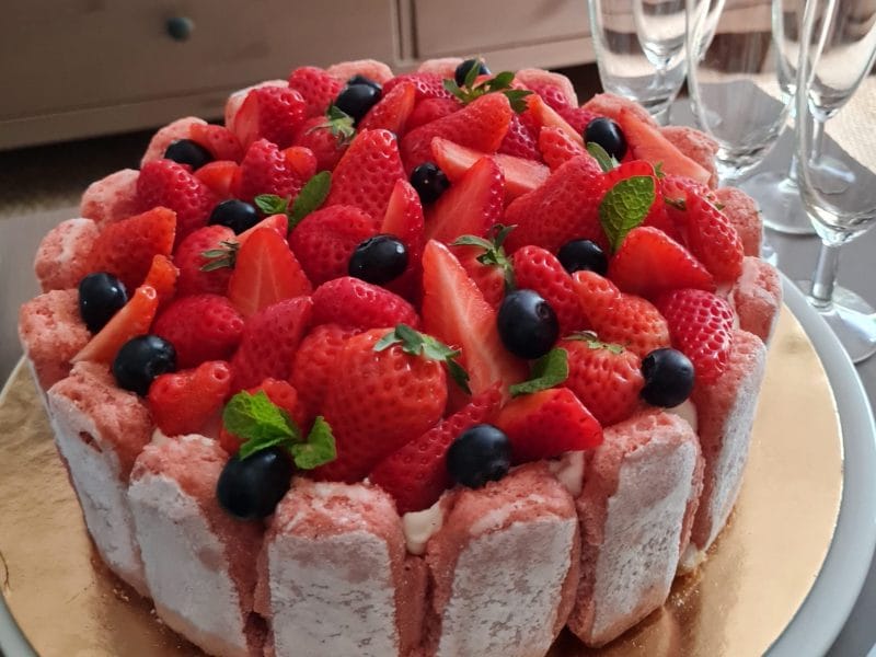 Cliquez pour zoomer ! Délices fraises et chocolat blanc Thermomix par tida_1979