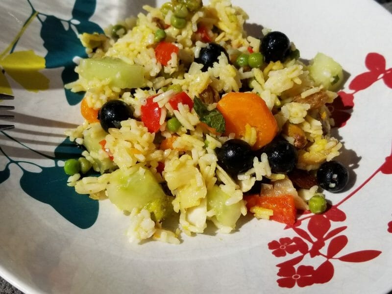 Cliquez pour zoomer ! Salade de riz arc-en-ciel Thermomix par castalos