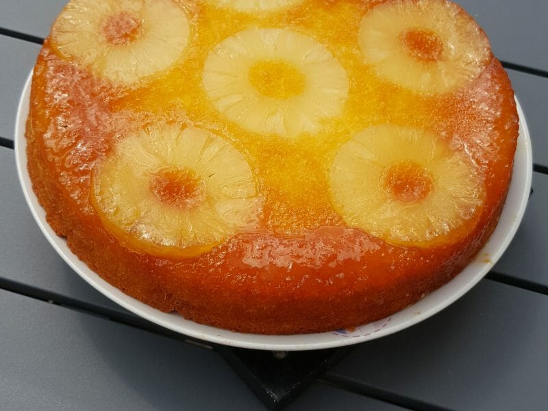 Cliquez pour zoomer ! Gâteau renversé à l’ananas Thermomix par Sandrabou