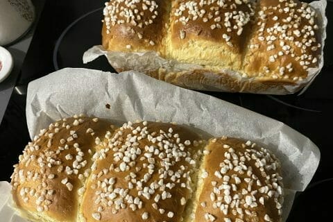 Cliquez pour zoomer ! Brioche tressée à la mie filante Thermomix par celine0212