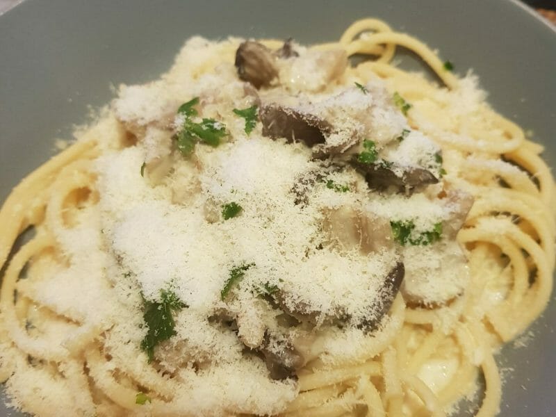 Cliquez pour zoomer ! Tagliatelle sauce crémeuse aux pleurotes Thermomix par valie_2