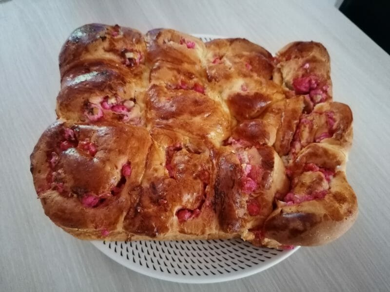 Cliquez pour zoomer ! Brioche aux pralines roses Thermomix par mapi74