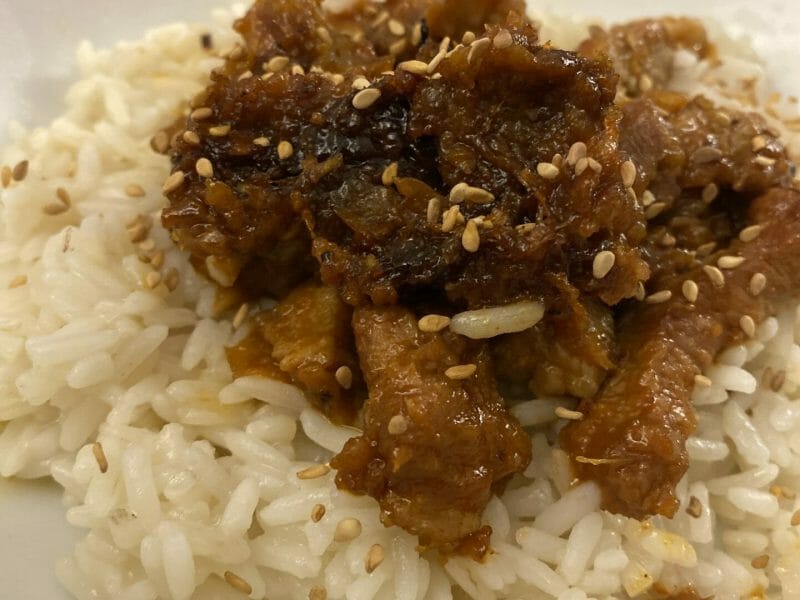 Cliquez pour zoomer ! Dwaeji Bulgogi – Porc épicé à la coréenne Thermomix par amandine_239