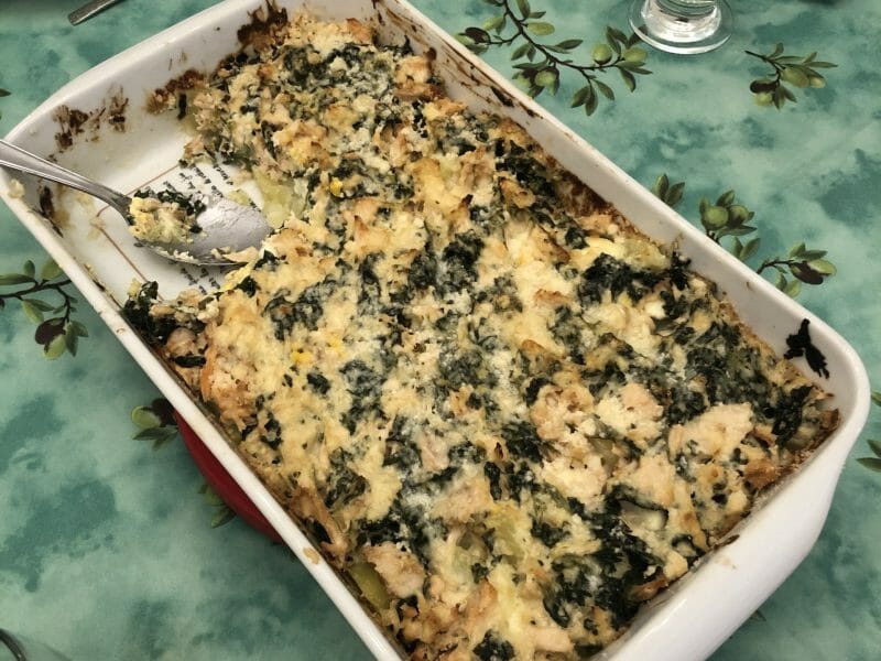 Cliquez pour zoomer ! Gratin de pommes de terre, saumon et épinards Thermomix par feelight22