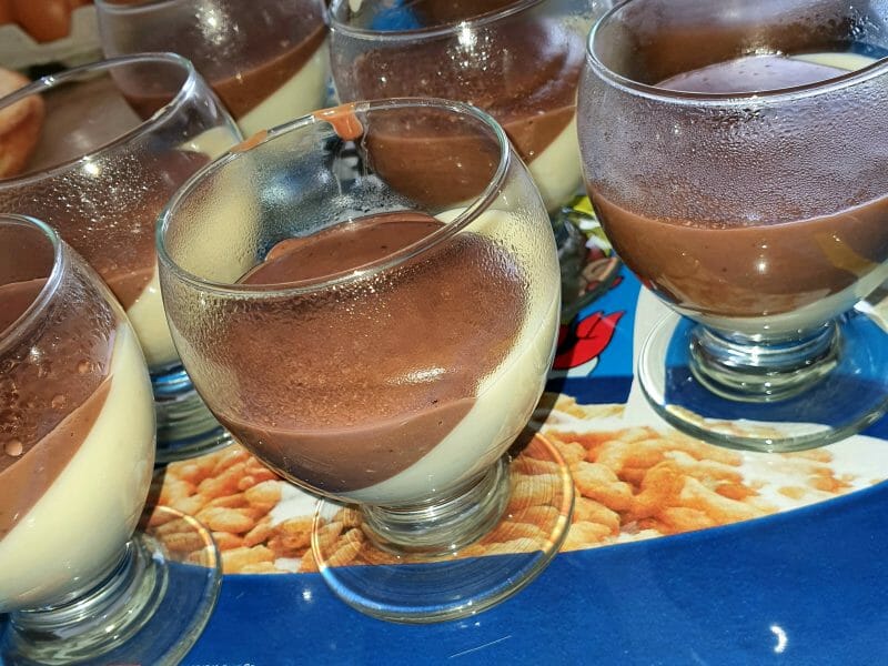 Cliquez pour zoomer ! Crème dessert au deux saveurs Thermomix par valerie_0611