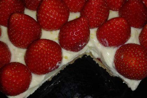 Cliquez pour zoomer ! Tarte aux fraises sans cuisson Thermomix par guendez