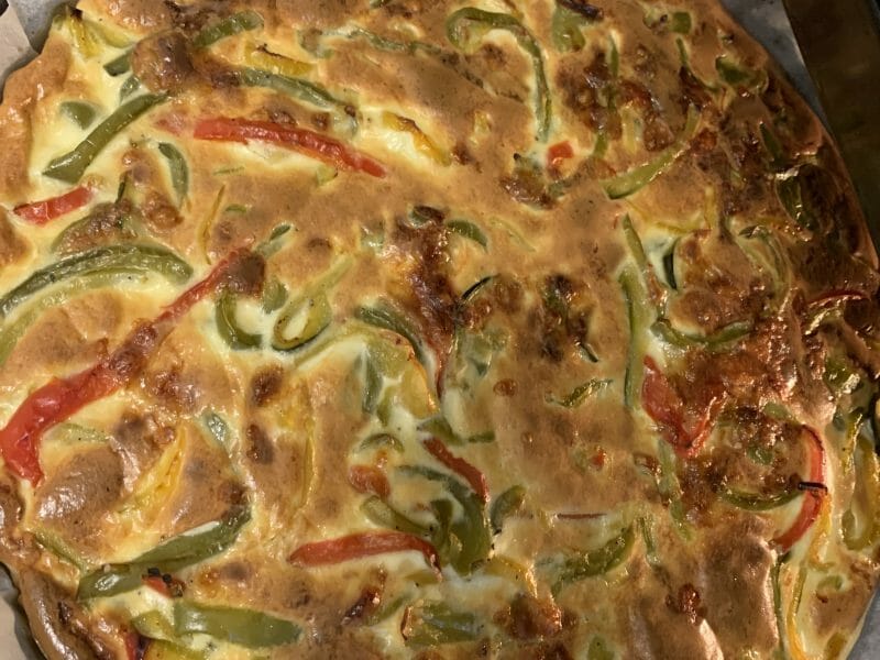 Cliquez pour zoomer ! Quiche poivrons et courgettes Thermomix par nash75