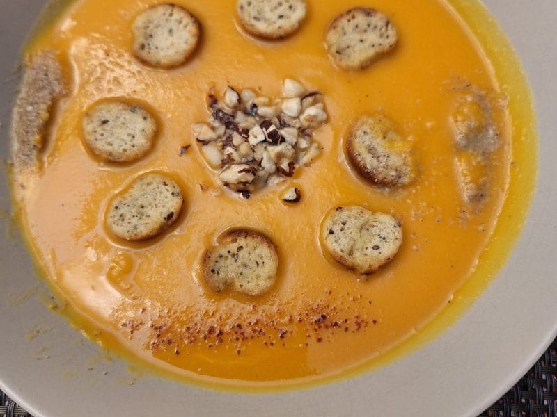 Cliquez pour zoomer ! Crème de potiron et carottes au lait de coco Thermomix par 🦕VéroFripouille🦖