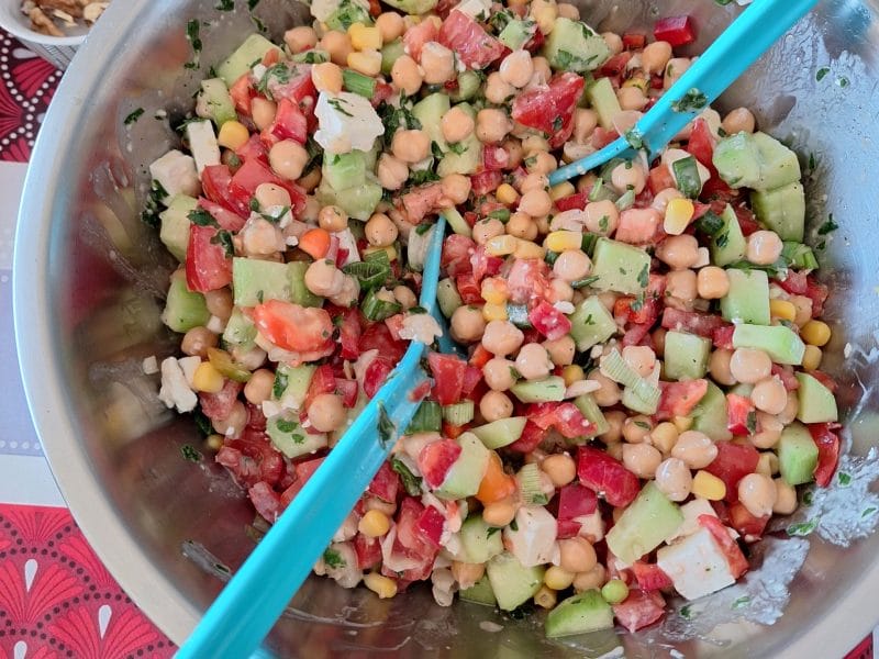 Cliquez pour zoomer ! Salade de pois chiches Thermomix par 🦕VéroFripouille🦖