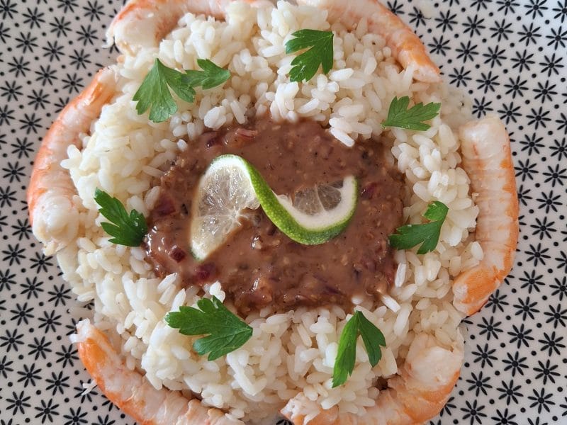 Cliquez pour zoomer ! Crevettes miel sésame au lait de coco Thermomix par 🦕VéroFripouille🦖