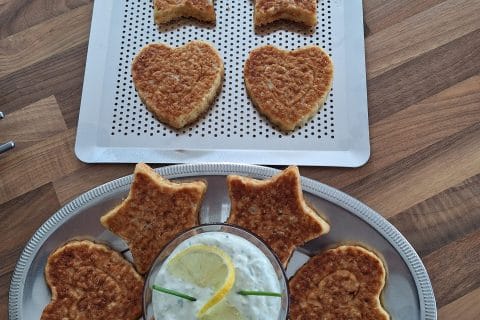 Cliquez pour zoomer ! Galettes de chou-fleur et sauce yaourt Thermomix par 🦕VéroFripouille🦖