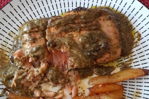 Cliquez pour zoomer ! Saumon au citron et à l’ail Thermomix par 🦕VéroFripouille🦖