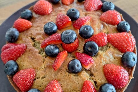 Cliquez pour zoomer ! Gâteau aux myrtilles Thermomix par 🦕VéroFripouille🦖