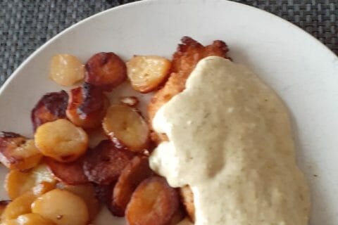 Cliquez pour zoomer ! Galettes de chou-fleur et sauce yaourt Thermomix par 🦕VéroFripouille🦖