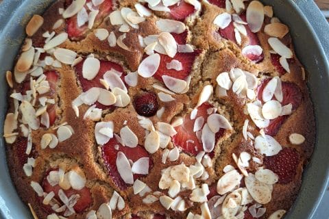 Cliquez pour zoomer ! Gâteau amandes et fruits rouges Thermomix par 🦕VéroFripouille🦖