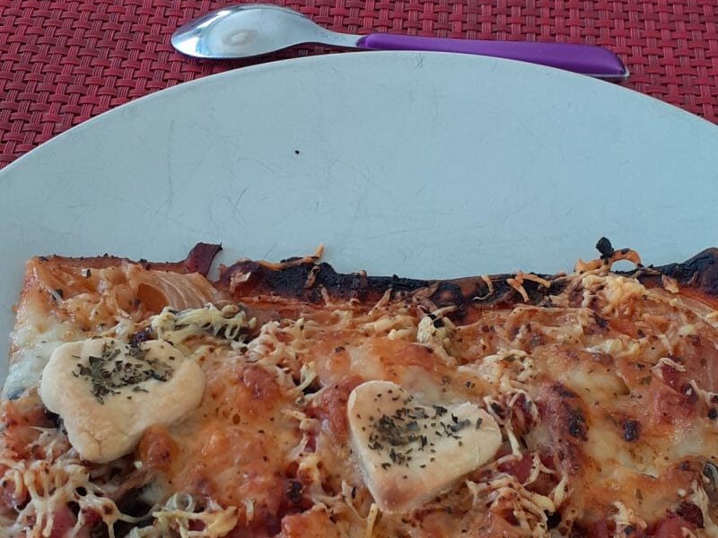 Cliquez pour zoomer ! Tarte flambée rapide au saumon fumé Thermomix par 🦕VéroFripouille🦖