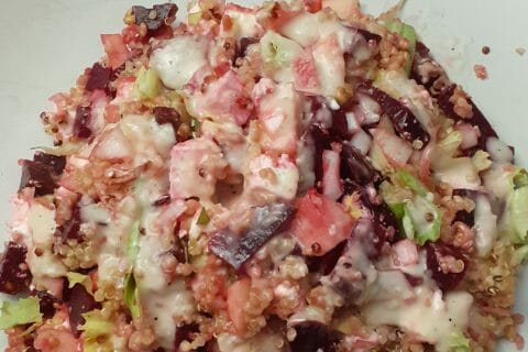 Cliquez pour zoomer ! Salade de quinoa, betterave et feta Thermomix par 🦕VéroFripouille🦖