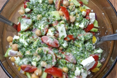 Cliquez pour zoomer ! Salade de pois chiches Thermomix par 🦕VéroFripouille🦖