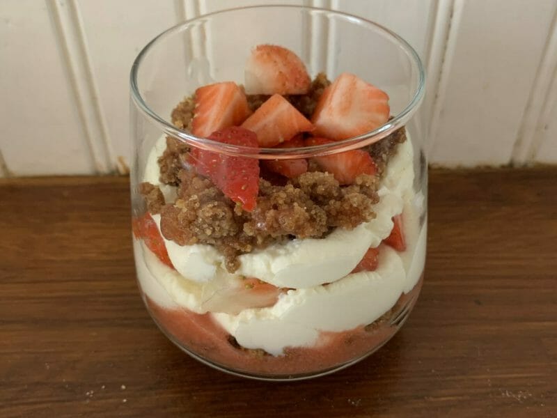 Cliquez pour zoomer ! Tiramisu aux fraises en verrines Thermomix par tamogen