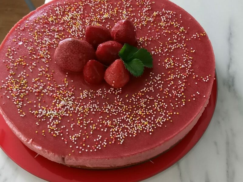 Cliquez pour zoomer ! Bavarois aux fraises Thermomix par florencel
