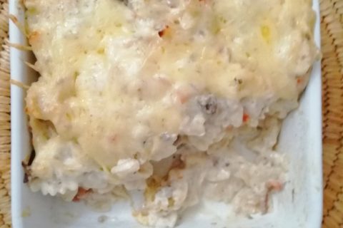 Cliquez pour zoomer ! Gratin de pâtes au fromage blanc Thermomix par meryem_14