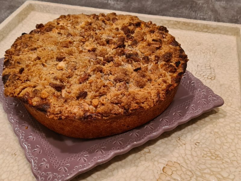 Cliquez pour zoomer ! Tarte aux pommes façon crumble Thermomix par pupuce10