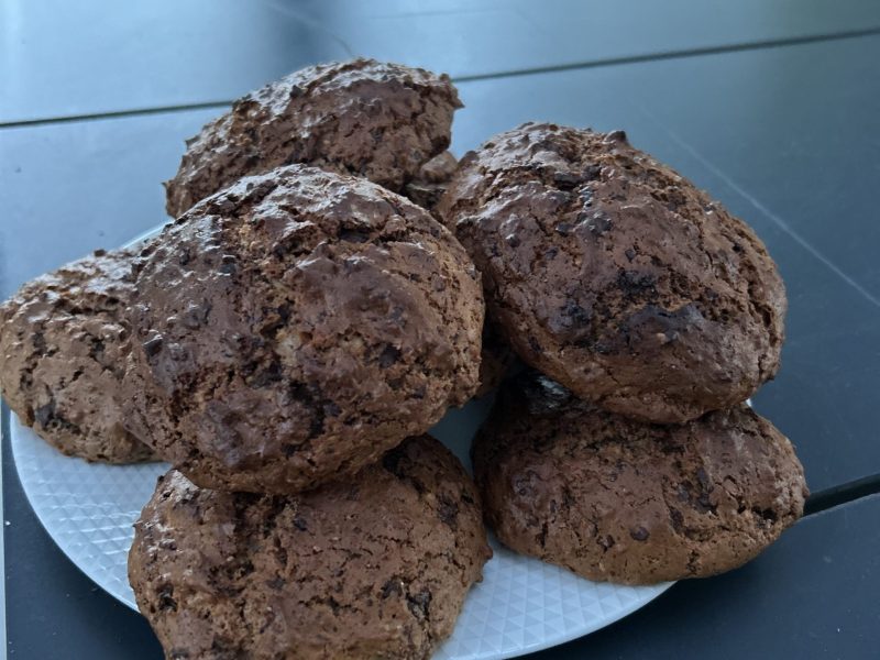 Cliquez pour zoomer ! Cookies au fromage blanc et chocolat noir Thermomix par valeriedetoulouse