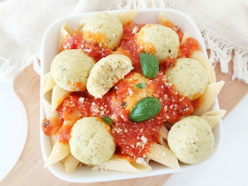 Cliquez pour zoomer ! Boulettes de ricotta sauce tomate Thermomix par xpetitcrabe