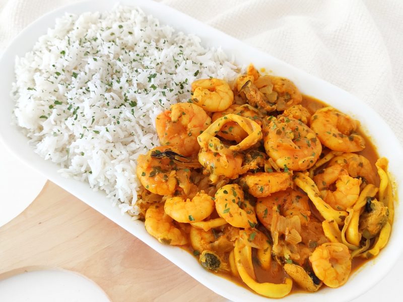 Cliquez pour zoomer ! Curry de crevettes au lait de coco Thermomix par xpetitcrabe