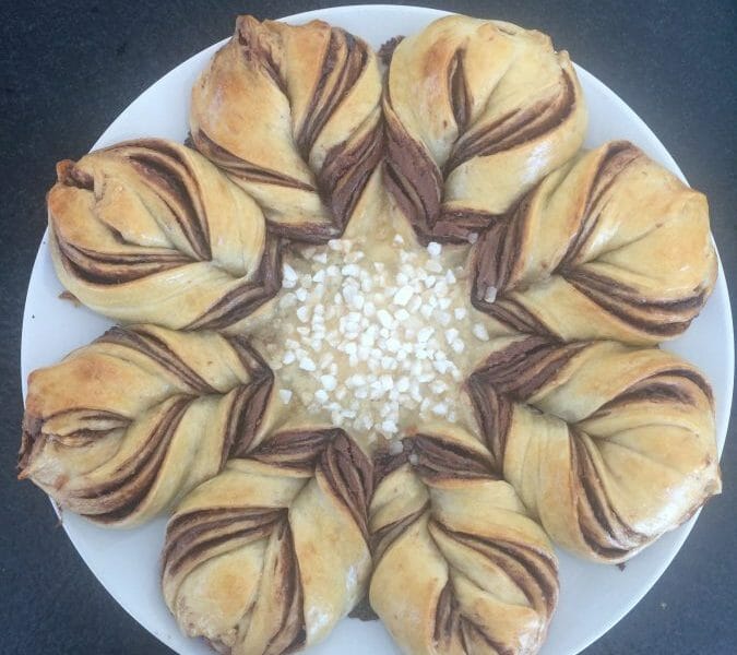 Cliquez pour zoomer ! Brioche étoilée au Nutella Thermomix par Ingrid1701