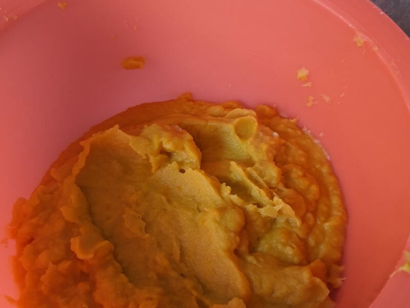 Cliquez pour zoomer ! Purée de patates douces au lait de coco Thermomix par angelique13320