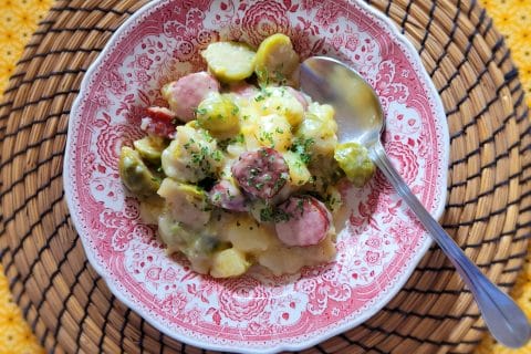 Cliquez pour zoomer ! Potée de choux de Bruxelles Thermomix par cflo68🐞