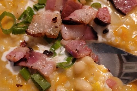 Cliquez pour zoomer ! Soupe à l’orge et aux haricots blancs Thermomix par cflo68🐞