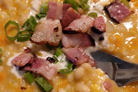 Cliquez pour zoomer ! Soupe à l’orge et aux haricots blancs Thermomix par cflo68🐞