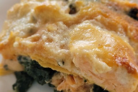 Cliquez pour zoomer ! Lasagnes au saumon et aux épinards Thermomix par cflo68🐞