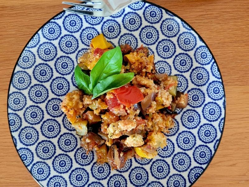Cliquez pour zoomer ! Crumble aux légumes provençaux Thermomix par cflo68🐞