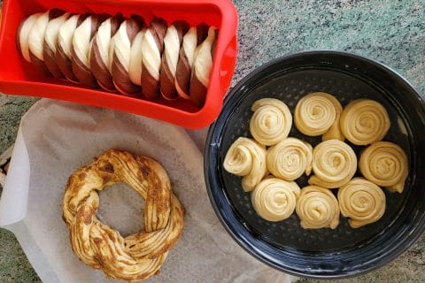 Cliquez pour zoomer ! Brioche marbrée Thermomix par cflo68🐞