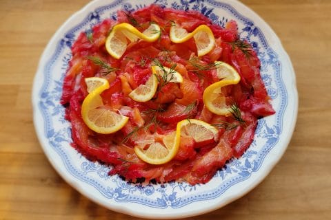 Cliquez pour zoomer ! Saumon gravlax Thermomix par cflo68🐞