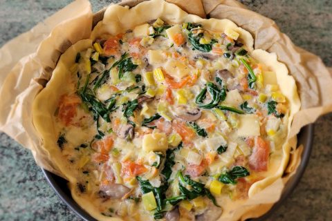 Cliquez pour zoomer ! Gâteau poireaux, lardons et fromage Thermomix par cflo68🐞