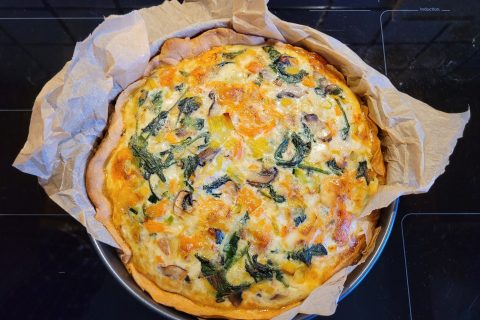 Cliquez pour zoomer ! Gâteau poireaux, lardons et fromage Thermomix par cflo68🐞