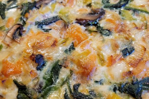 Cliquez pour zoomer ! Gâteau poireaux, lardons et fromage Thermomix par cflo68🐞