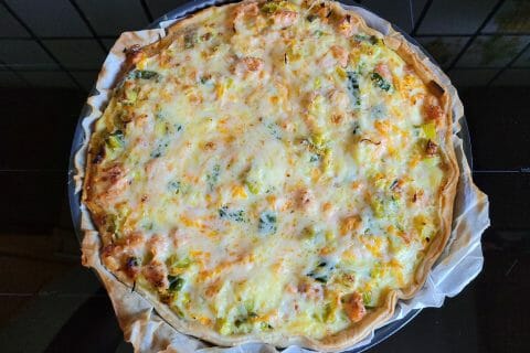 Cliquez pour zoomer ! Quiche poireaux et saumon Thermomix par cflo68🐞