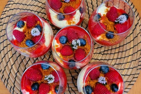 Cliquez pour zoomer ! Tiramisu aux framboises et spéculoos Thermomix par cflo68🐞