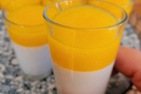 Cliquez pour zoomer ! Panna cotta coco mangue Thermomix par cflo68🐞